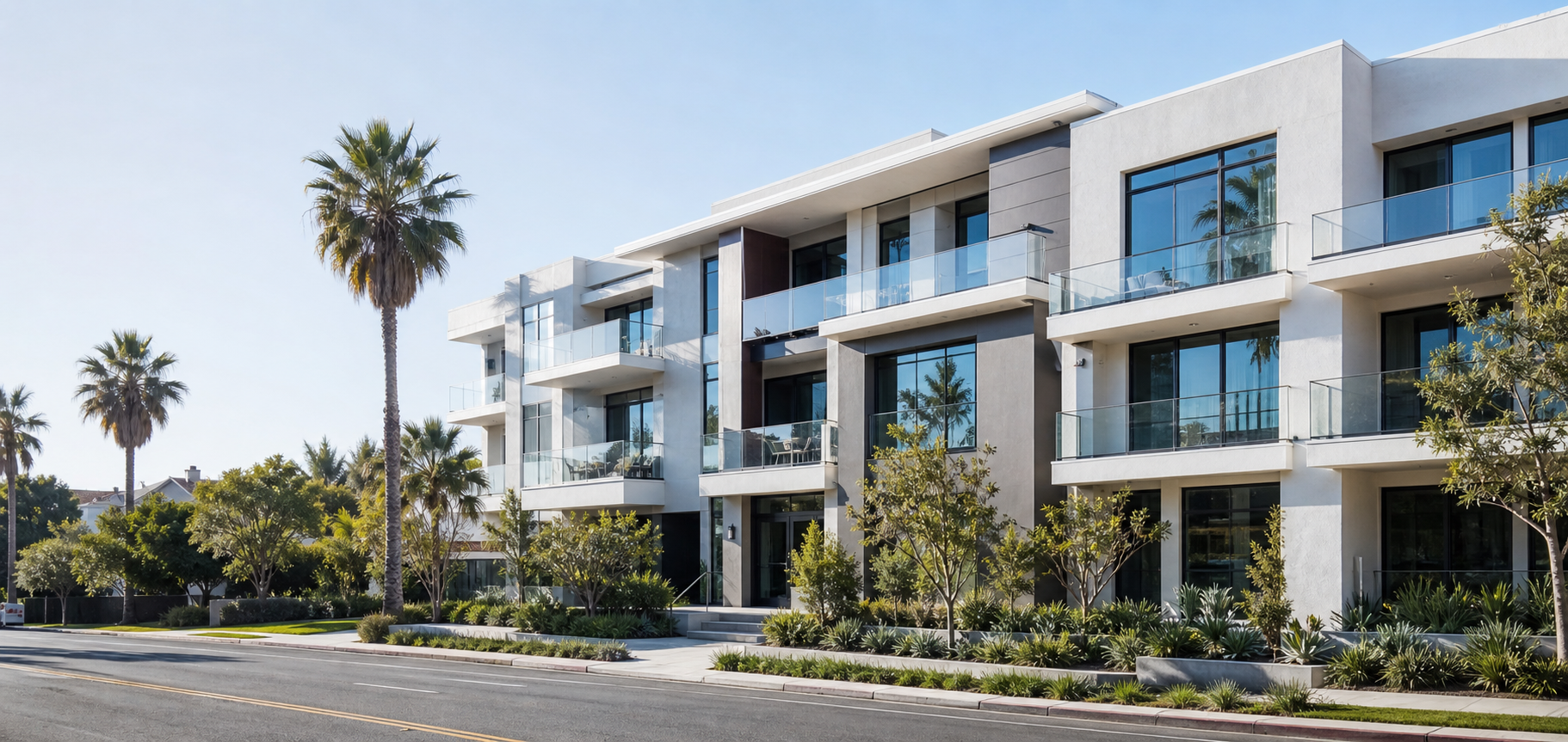 Contemporary multifamily real estate in Southern California